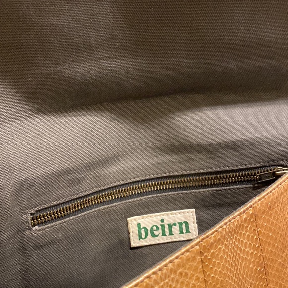 Beirn Camel Python Clutch - Picture 4 of 6